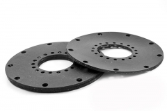 Rubber gasket Industrial use. on white background